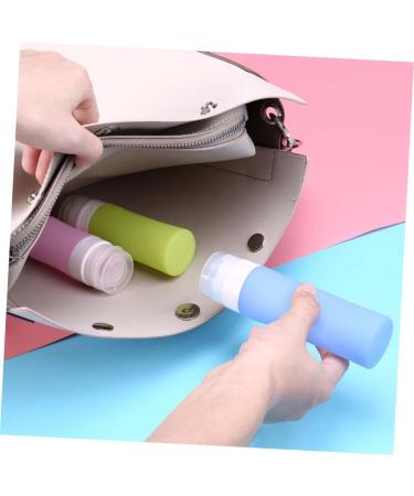 Beavorty silicone travel containers Silicone liquid Bottle shampoo travel container foaming soap dispenser Refillable Tube travel shampoo bottle shampoo dispenser bottle lotion Disposable medium Blue - Buy Online on GoSupps.com