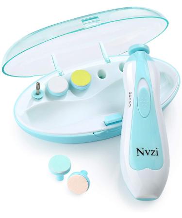Nvzi Baby Nail File Electric Baby Nail Trimmer Electric Baby Nail Clippers Electric Nail File Baby Infant Safety First Nail Clipper Toddler Nail Clipper for Newborn Essentials(Blue)