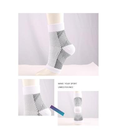 Buy GANMFOYC Plantar Fasciitis Compression Socks - 2 Pairs Heel Spur Foot Bandage for Sports & Fitness - Size S-M Black & White - International Shipping Available - Buy Online on GoSupps.com