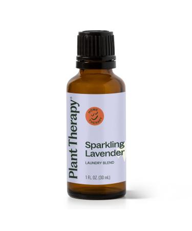 Plant Therapy Sparkling Lavender Laundry Essential Oil Blend 30 mL (1 oz) Pure Undiluted Wash Fragrance and Scent Enhancer