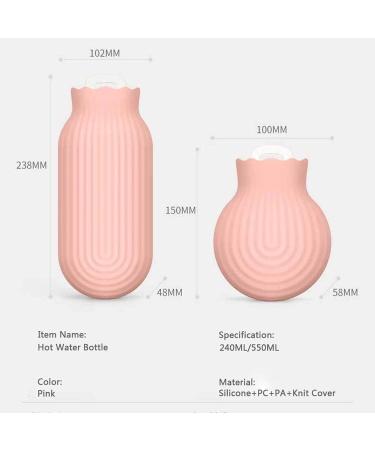 Heat Bottles with Soft Knitting Cover | Baby-Safe Silicone | Warm & Cold Therapy for Children & Women | Perfect Gift for Birthdays - Buy Online on GoSupps.com