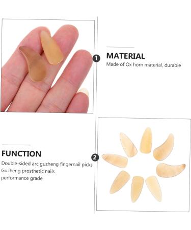 8 Pcs Guzheng nail pieces guzheng nails small guitar pick punch guzheng practice tools kids guitar picks guzheng prelectrum pipa child horns protection erhu musical instrument 2.7X1.2X0.1CM Yellow - Buy Online on GoSupps.com