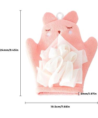 Kid Shower Brush - Bath Scrubber Body Wash Towel | Gentle Body Wash Sponge Kid Body Wash Sponge Children's Bath Towel Sponge Gentle Children's Body Wash Sponge Pink - Buy Online on GoSupps.com