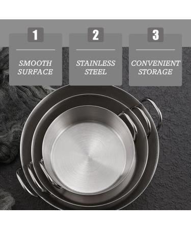 MAGICLULU 5pcs Sauce Dish Appetizer Side Dishes Kitchen Condiment Dish Steel Dipping Plates Metal Sauce Cups Household Dish Sauce Pot Small Saucers Bowl Cold Dish Stainless Steel re-usable 8X8CMx5pcs Silverx5pcs - Buy Online on GoSupps.com
