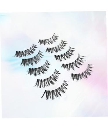 minkissy 5 Pairs Dense Eyelash Curly False Eyelashes Training Eyelash Natural False Lashes Natural False Eyelashes Natural Fake Lashes Cross Eyelashes Natural Eyelashes Fake Eyelash Extend - Buy Online on GoSupps.com