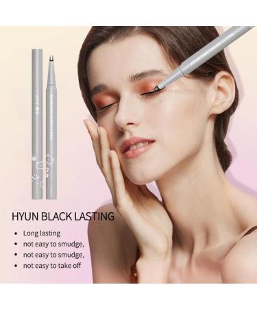 Double Tip Lower Eyelash Pencil Waterproof Liquid Eyeliner Makeup For Women Liner Long Smooth Eye Drying Lasting P1X1 Quick brown - Buy Online on GoSupps.com