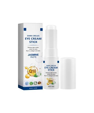 Dark Circles Eye Cream Stick Anti-Wrinkle Brightening Treatment Q10 Collagen Jasmine Paste 4g/0.14oz