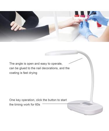 Anggrek LED Nail Lamp - Foldable Portable Nail Polish Dryer with Even Lighting & Eye Protection for Home & Salon Use - Buy Online on GoSupps.com