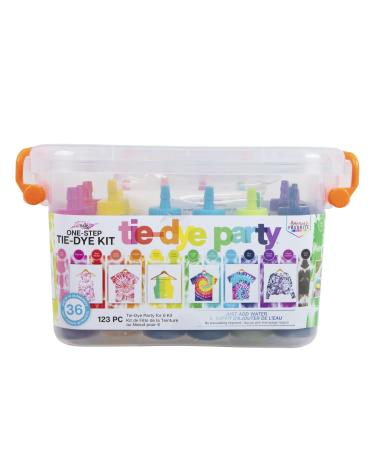 Tulip One-Step Tie-Dye Party, 18 Pre-Filled Bottles, Creative Group Activity, All-in-1 Fashion Design Kit, 1 Pack, Rainbow - Buy Online on GoSupps.com