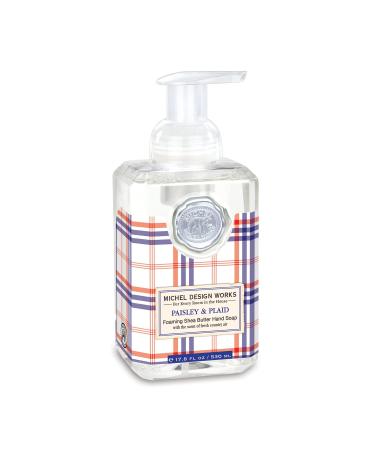 Michel Design Works Foaming Hand Soap  Paisley & Plaid (Red  White  and Blue Plaid Design) - Buy Online on GoSupps.com