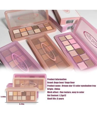 Buy Natural Long-Lasting Eyeshadow Palette | 12 Pigmented Colors for On-the-Go Makeup - International Shipping Available - Buy Online on GoSupps.com