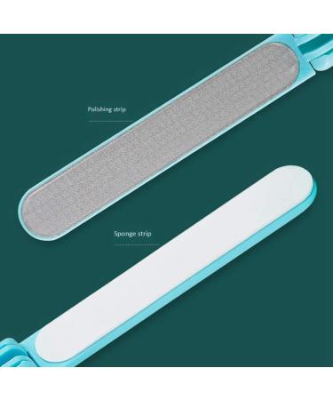 Desikixudy Folding Nail File Double Side Nail Grinding Sanding Remove Buffer UV Gel Polish Manicure Tool Blue - Buy Online on GoSupps.com