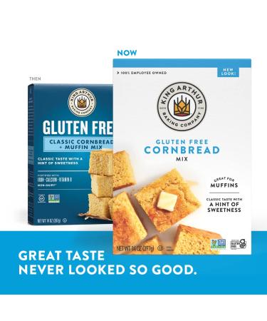 King Arthur Flour Gluten Free Cornbread & Muffin Mix - 14oz (Pack of 1) - Buy Online on GoSupps.com