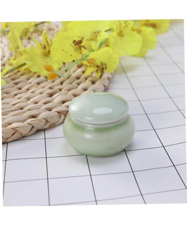 minkissy Coffee Storage Container Travel Makeup Container Mini Ceramics Storage Bottle Cream Storage Container Lip Balm Creami Cosmetic Containers with Lids Balm Jars with Lids medium Green - Buy Online on GoSupps.com
