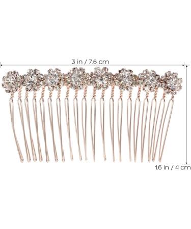 8-Flower Hairpin Combs Crystal Rhinestone Bridal Hair Pins Hair Clips Women Wedding Headpiece for Bride Bridesmaids - Buy Online on GoSupps.com