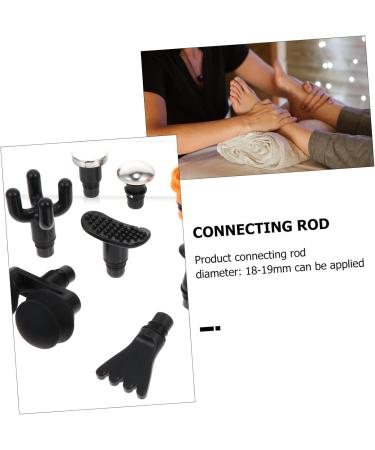 Beaupretty 9Tlg Massage Head Set - Fascia Attachments & Adapter Heads for Muscle Massage Devices | Black Accessories - Buy Online on GoSupps.com