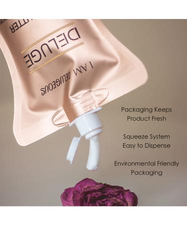 DELUGE 100% Natural and Vegan Body Butter - Shea, Coconut, and Hemp Seed Oils - 6 oz. - Eco-Friendly Packaging (Coffee) | Moisturizer for Dry and Cracked Skin - Buy Online on GoSupps.com