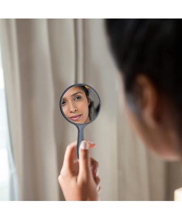 25-Piece Portable Handheld Hand Mirror Set for Women & Girls - Compact Round Mirror for Travel, Camping, Daily Use - White, Pink, Black, Blue, Green - Buy Online on GoSupps.com