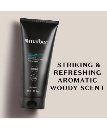 Buy Malbec Vert Moisturizing Body Lotion for Men - Non-Greasy Hydrating Cream for Dry Skin 6.8 Oz | O Botic rio - International Shipping Available - Buy Online on GoSupps.com
