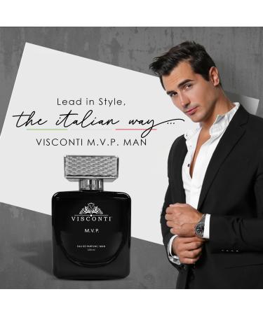 Vis-conti M.V.P. Perfume For Men Eau De Parfum Woody Long Lasting Fragrance Musk Dry Woods & Bergamot Bold Premium Luxury Perfume For Daily and Office 100 ml - Buy Online on GoSupps.com
