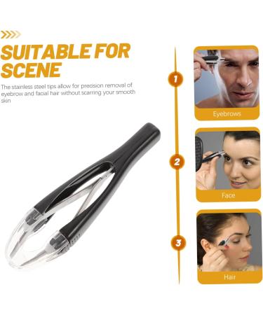 Didiseaon Retractable Eyebrow Tweezer Eyelash Curler Kit Eyebrow Professional Eyebrow Tweezer Kit Eyebrow Wax Eyelash Clip Makeup Tool Retractable Tweezer Miss Hair Puller Automatic 9.00X2.00X1.00CM As Shown - Buy Online on GoSupps.com