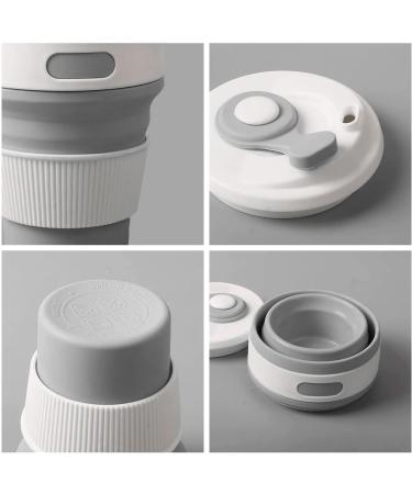 2Pcs Silicone Collapsible Travel Cup Set | Foldable Drinking Cups with Lids for Adults & Kids - Portable Camping Cups | Reusable & Leakproof Silicone Cups - Buy Online on GoSupps.com