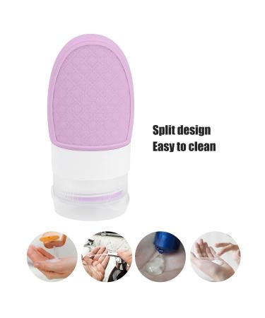 Buy Silicone Travel Bottle - Lightweight Waterproof and Easy Refill - Ideal for Cosmetics & Shampoo - 37ml Purple - Buy Online on GoSupps.com