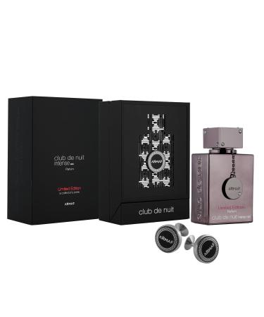 Armaf Club De Nuit Intense Limited Edition for Men Parfum Spray 3.6 Ounce (with Cufflinks)
