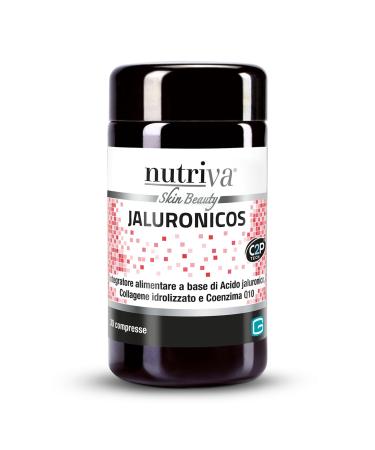 Nutriva Jaluronicos - Antioxidant and toning food supplement containing hyaluronic acid (30 tablets)