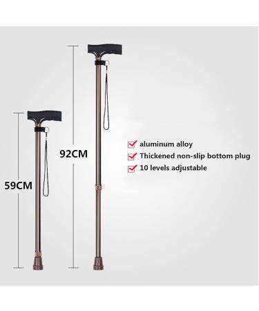 GagalU Button Adjustable Crutches Ergonomic Handles Lightweight Hand-Held Walking Aids for The Elderly Portable Medical Crutches with Adjustable D - Buy Online on GoSupps.com