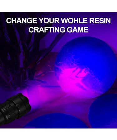 ULTRAFIRE UV LED Torch 395-405nm Blacklight Zoomable Ultraviolet Flashlight with 2600mAh Rechargeable Battery and Charger Mini UV Light for Curing UV Glue Pet Urine Stains - Buy Online on GoSupps.com