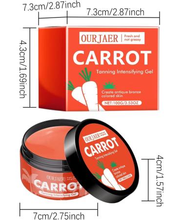 Carrot Tanning Cream - Sunbed Tanning Accelerator Deep Moisturizing Natural Tanned Glow Outdoor Sunbathing Beach Essentials Holiday Essentials for Women - Buy Online on GoSupps.com
