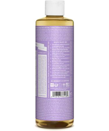 Dr. Bronner's Tea Tree Liquid Soap 32 Fl Oz - Organic 18-in-1 Uses for Acne, Dandruff, Laundry, Pets & Dishes - Vegan & Non-GMO - Lavender Scent - Pack of 2 - Buy Online on GoSupps.com