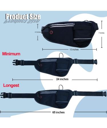 MOVOYEE Waterproof Running Belt with Water Bottle Holder - Sport Fanny Pack for Men and Women | Fits iPhone 13/12/11/Pro Max/Xs/X/Xr/8/7/6/Plus/SE MINI Galaxy - Runner Waist Bag - Buy Online on GoSupps.com