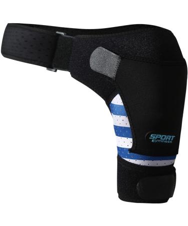 Predolo Neoprene Shoulder Support with Pressure Cushions | Compression Sleeves & Support Belt for Men & Women - Blue Left & Right Fit - Buy Online on GoSupps.com