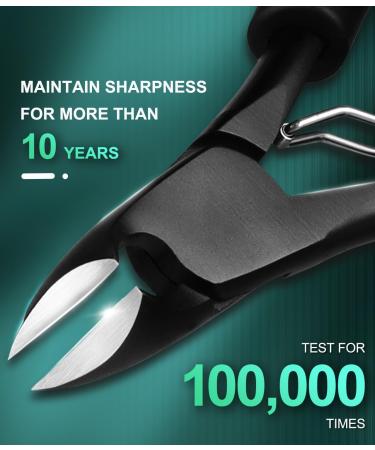 Professional Wide Jaw Thick Toenail Clippers for Men & Seniors | Heavy Duty Ingrown Nail Tool Kit with Bamboo Handle - Buy Online on GoSupps.com