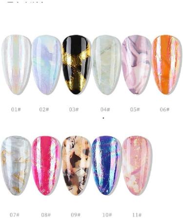1 Box Unique Marble Series Starry sky Tools Nail Art Paper Nail Art Transfer Sticker Decoration Sticker Pink Blue Foils Paper(style9) - Buy Online on GoSupps.com