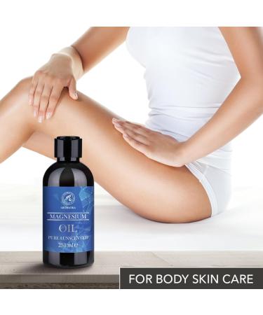 Magnesium Oil 250ml - Pure Body & Massage Oil | Natural Skin Care & Relaxation | Perfect for Sports - Buy Online on GoSupps.com