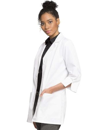 Cherokee Professionals Women Lab Coat 3/4 Sleeve - Large White | Style 1470 - Buy Online on GoSupps.com