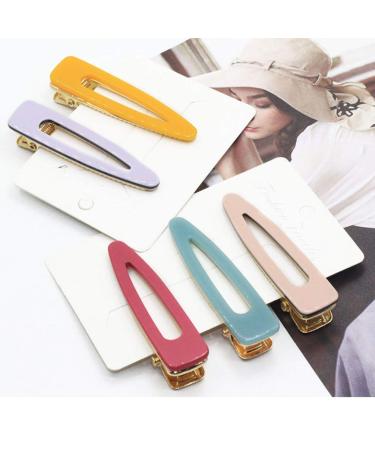 Lurrose 10pcs Colorful Acrylic Resin Hair Clips - Geometric Crocodile Barrettes for Kids Women & Girls - Stylish Hairpins & Headdress - Buy Online on GoSupps.com