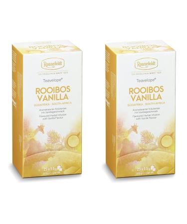 Ronnefeldt Teavelope "Rooibos Vanilla" - herbal tea with vanilla flavor 25 tea bags 37.5 g (pack of 2) 25 pieces (pack of 2)