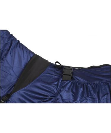 Marengos Eczema Ceiling Horse Blanket 125cm | Neck & Abdomen Protection | Insect-Resistant Fine-Meshed Fabric | Night Blue Outdoor Blanket with Double Front Closure - Buy Online on GoSupps.com