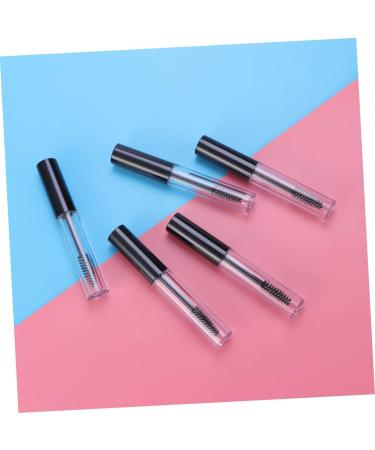 DRESSOOS 5pcs Empty Eyelashes Bottle Storing Eyelash Cream Large Empty Tube Empty Eyelash Tube Funnel Black - Buy Online on GoSupps.com