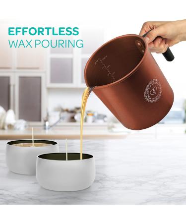 Hearts & Crafts 32oz Aluminum Pouring Pot for 2lb Wax - Copper Color | Perfect for Candle Making, Arts & Crafts - Buy Online on GoSupps.com