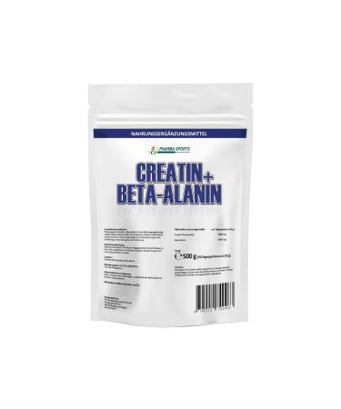 Creatine + Beta Alanine 500g | CREA BETA DUO | Premium Creatine 6g + Beta-Alanine 4g per serving