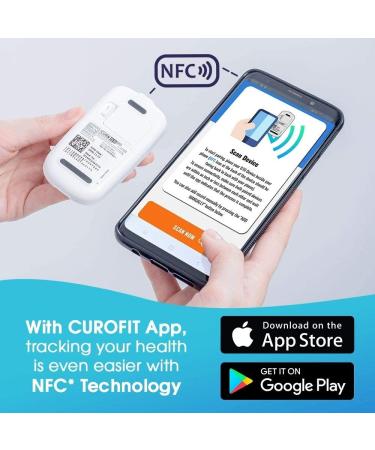CURO G10 Glucose Home Test Kit with NFC Connectivity, Blood Sugar Monitor Device, 60 Test Strips - CUROfit App Compatible - Complete Testing Solution - Buy Online on GoSupps.com