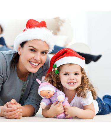 Snowman Hat Christmas Hair Clips Set for Girls - 10pcs Hair Accessories for Kids Parties & Gifts - Buy Online on GoSupps.com