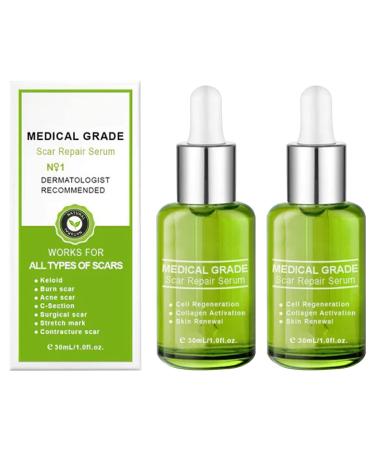 2pcs Goopgen Advanced Scar Repair Serum Goopgen Medical Grade Scar Repair Serum Scar Reducing Treatments for Surgical Scars Scar Remove Medical Grade