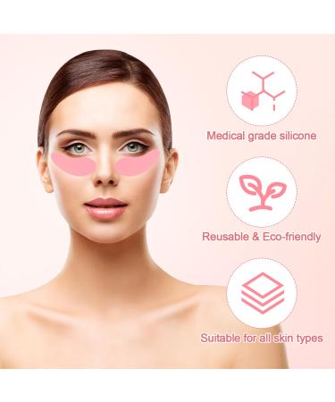 Buy 1 Pair Reusable Eye Patch - Silicone Under Eye Gel Pads for Wrinkles & Fine Lines with Applicator & Tin Case - International Shipping Available - Buy Online on GoSupps.com