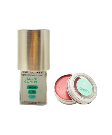 Bath & Body Works Silver Metallic Wallflowers Scent Control Fragrance Plug and a Strawberry Lip Balm